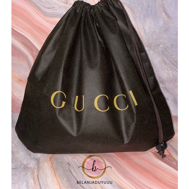 Best Seller GUCCI DUSTBAG Coklat Pengganti Sarung Tas Pelindung Debu Serut Dust Bag DB Branded ➥☈✥