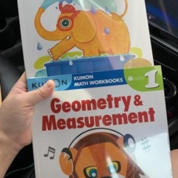 Buku KUMON Matematika soal cerita kelas 1 Geometry and Measurement