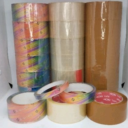 

MLDX5479 ✓ Lakban 45mm x 200yard Super Clear - Coklat HOKI TAPE__028