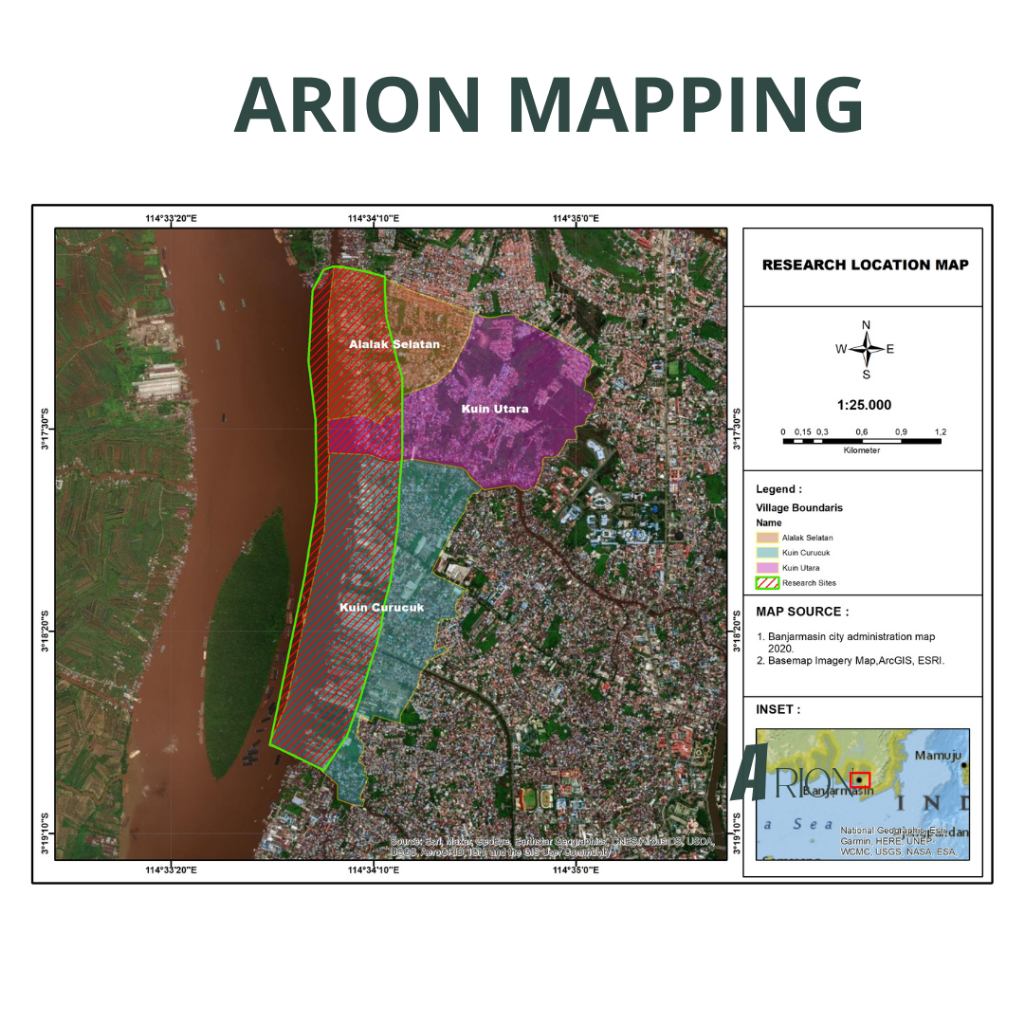 [ARION MAPPING] Peta Penelitian (Jasa Pembuatan Peta Lokasi Penelitian HD )