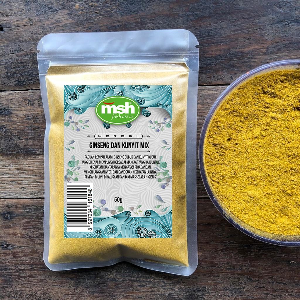 

Jamu Kunyit dan Ginseng Mix. Turmeric Mix Ginseng Jamu.