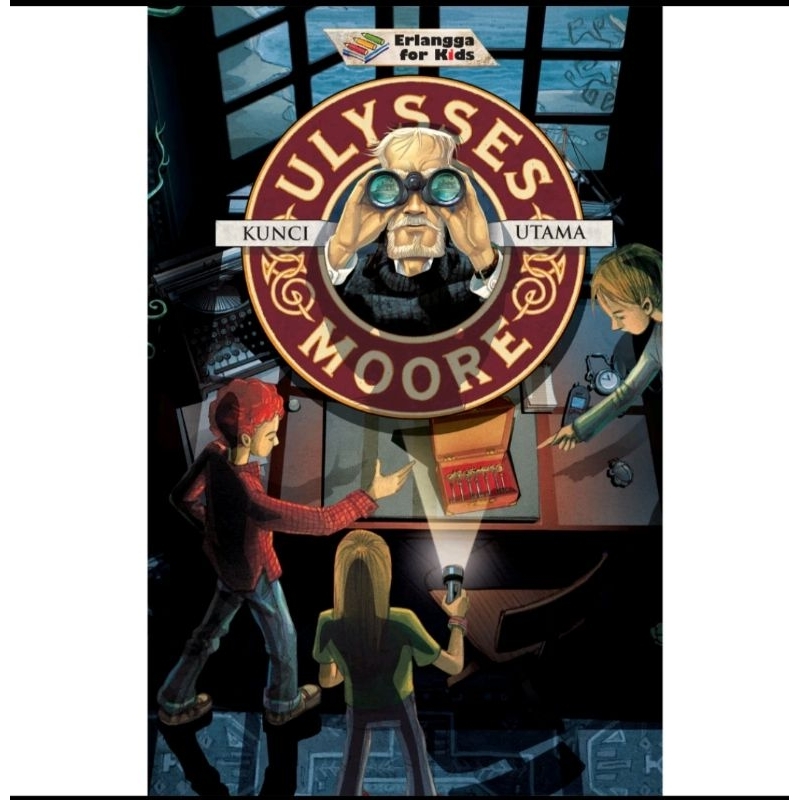 ORI buku novel cerita anak Ulysses Moore kunci utama rumah cermin penerbit Erlangga for kids