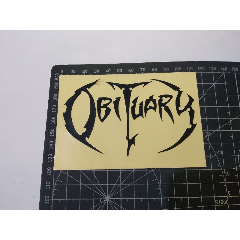 

cutting stiker obituary