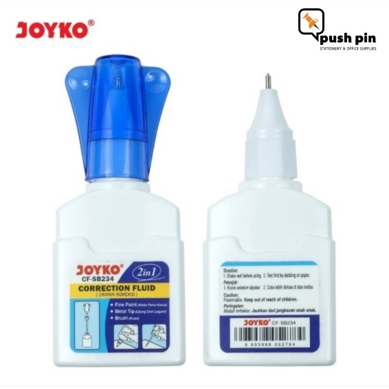 

Joyko Correction Fluid Cairan Koreksi Penghapus Cair CF-SB234 2 in 1