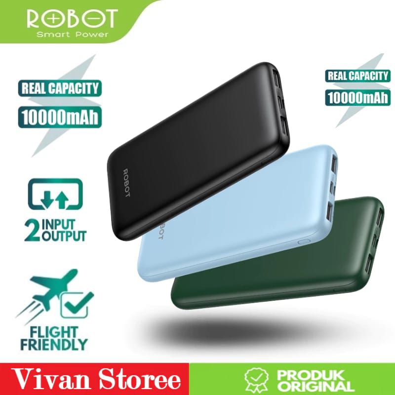 BATAM SHOPPING MALL (CCAR) RT12 POWERBANK ROBOY RT12 / POWER BANK 10.000MAH / PB MICRO USB / USB-C