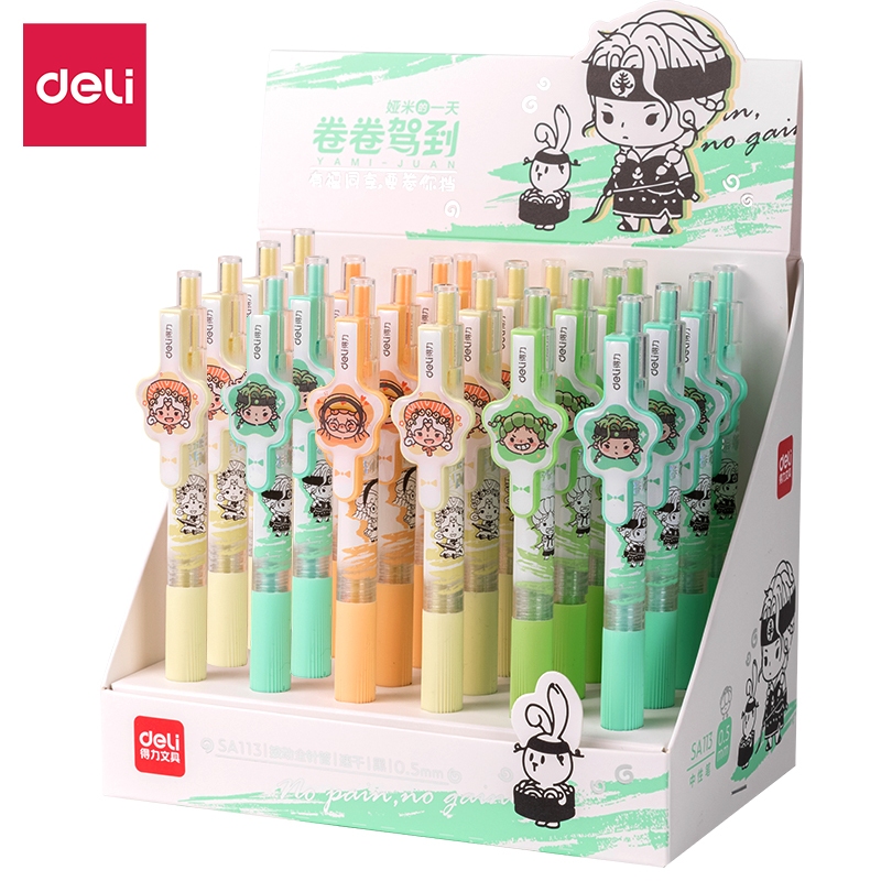 

Deli Gel Pen 2 Pcs - Pulpen Gel 0.5mm Kartun Lucu - CSP1026