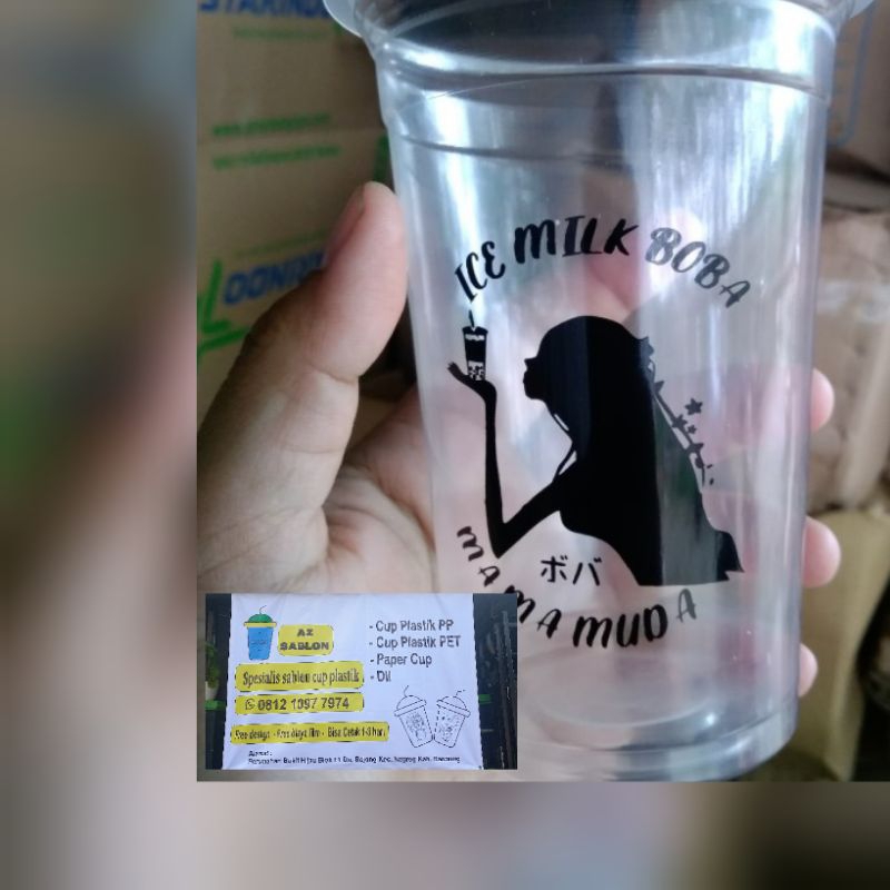 sablon cup 16oz 5,5 gram / sablon cup 16oz starindo 5,5gr