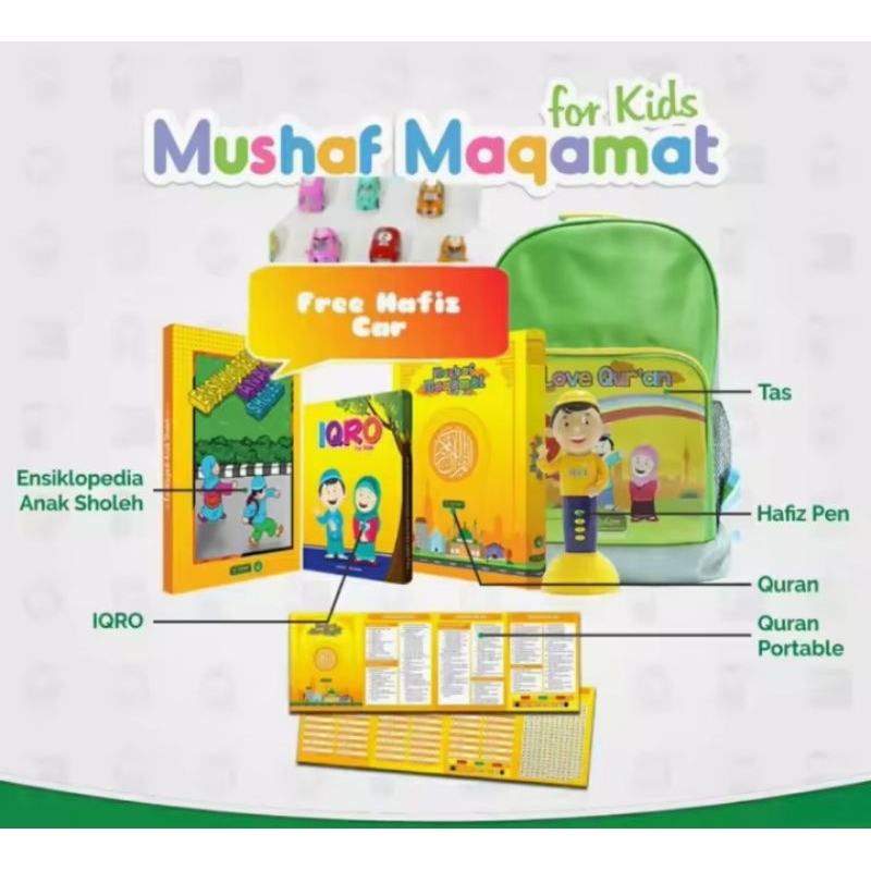 

promo murah Mushaf Maqamat For Kids Maqomat Pen MMkids (Bonus Tas Backpack ) Original Alqola