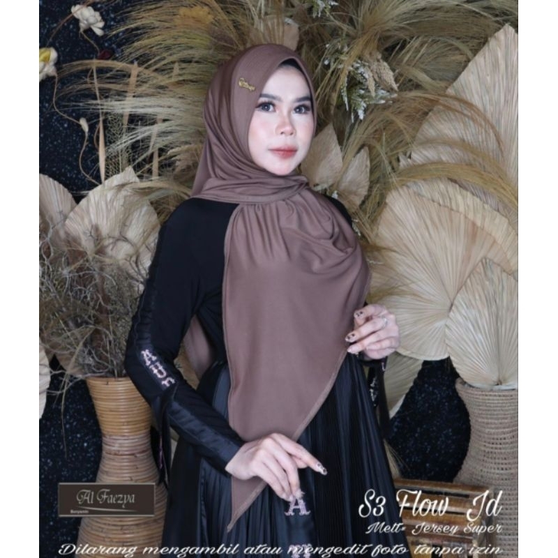 889 JILBAB AL FAEZYA S3 PED FLOW JERSEY SUPER/HIJAB AF ALFAEZYA ORI BY BUNYAMIN
