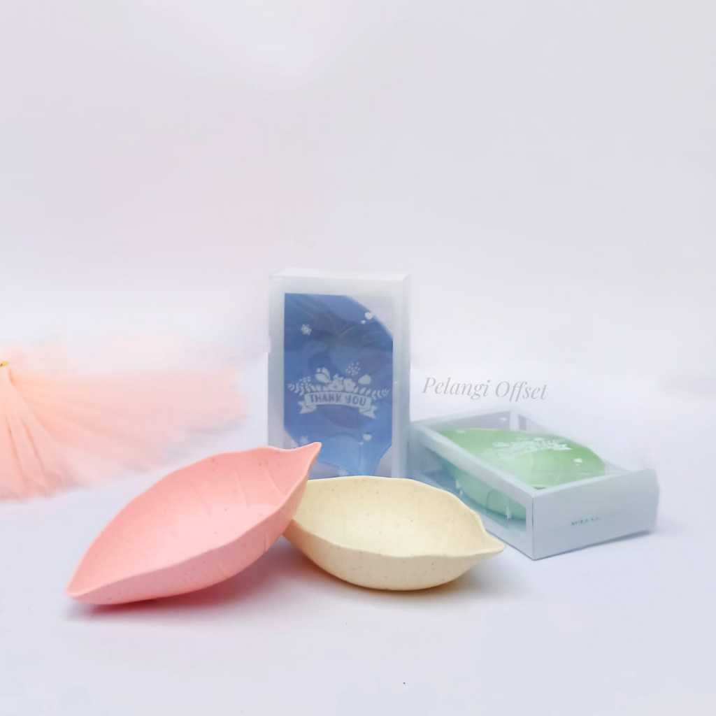 SOUVENIR MANGKOK DAUN PLASTIK | SOUVENIR MANGKOK DAUN KEMAS MIKA | SOUVENIR NIKAH MURAH | SOUVENIR P