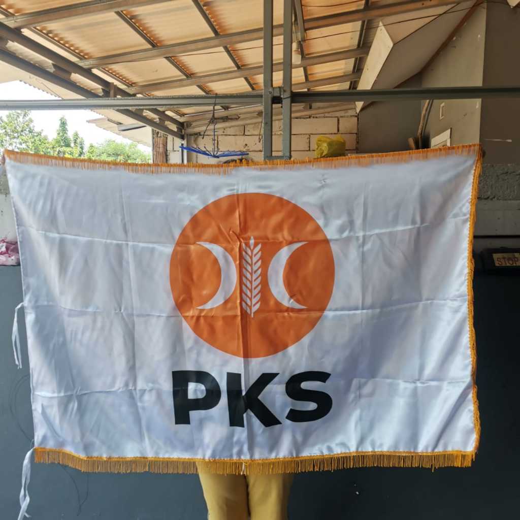 

Bendera Pataka Partai PKS 90x135 cm - 2 Muka