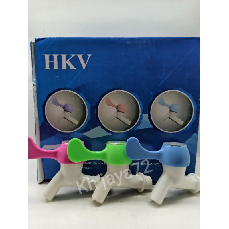 Kran Plastik Jempol HKV 2 fungsi 1/2 -3/4