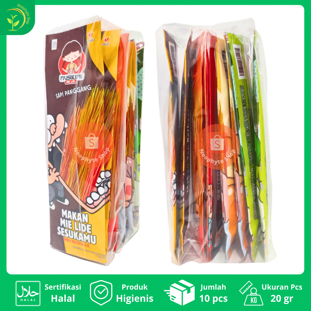 Mie Lidi Nusikimi Pack/dengan isi 10/mie lidi nusikimi/mie lidi/mie lidi aneka rasa/mie lidi viral t