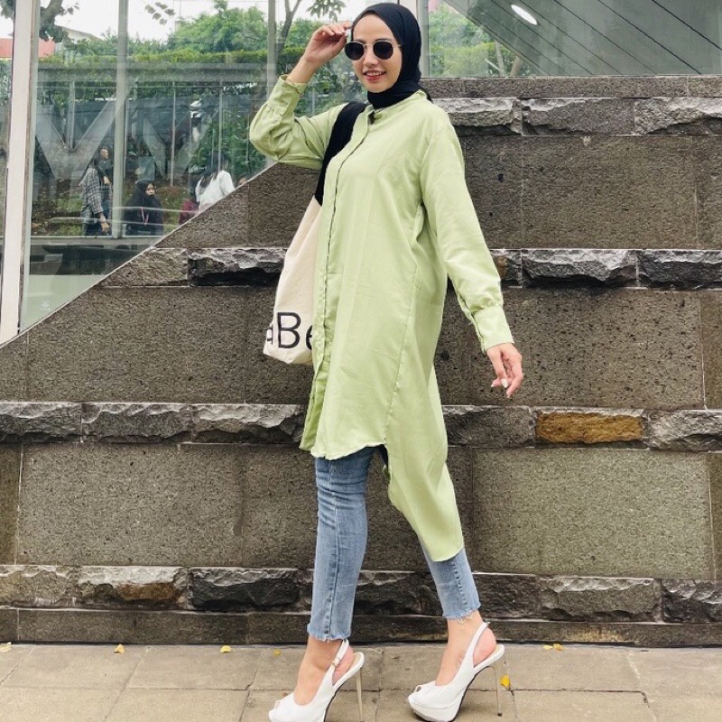 #01 [COD] KEMEJA ALIEN XXL | KEMEJA PANJANG | TUNIK AYUMI