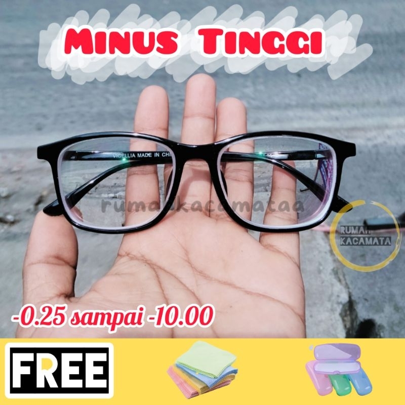 Kacamata Minus Tinggi -0.25 s/d -12.00 Kacamata Minus Lensa Tinggi Tipis Kacamata Minus Pria dan Wan