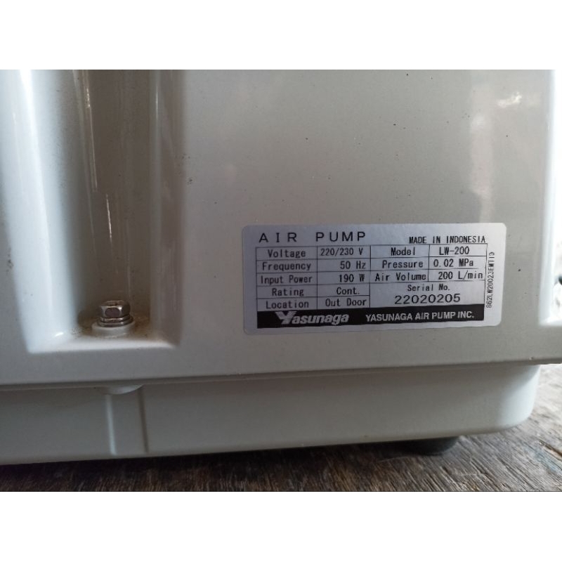 Pompa Angin Yasunaga LW200