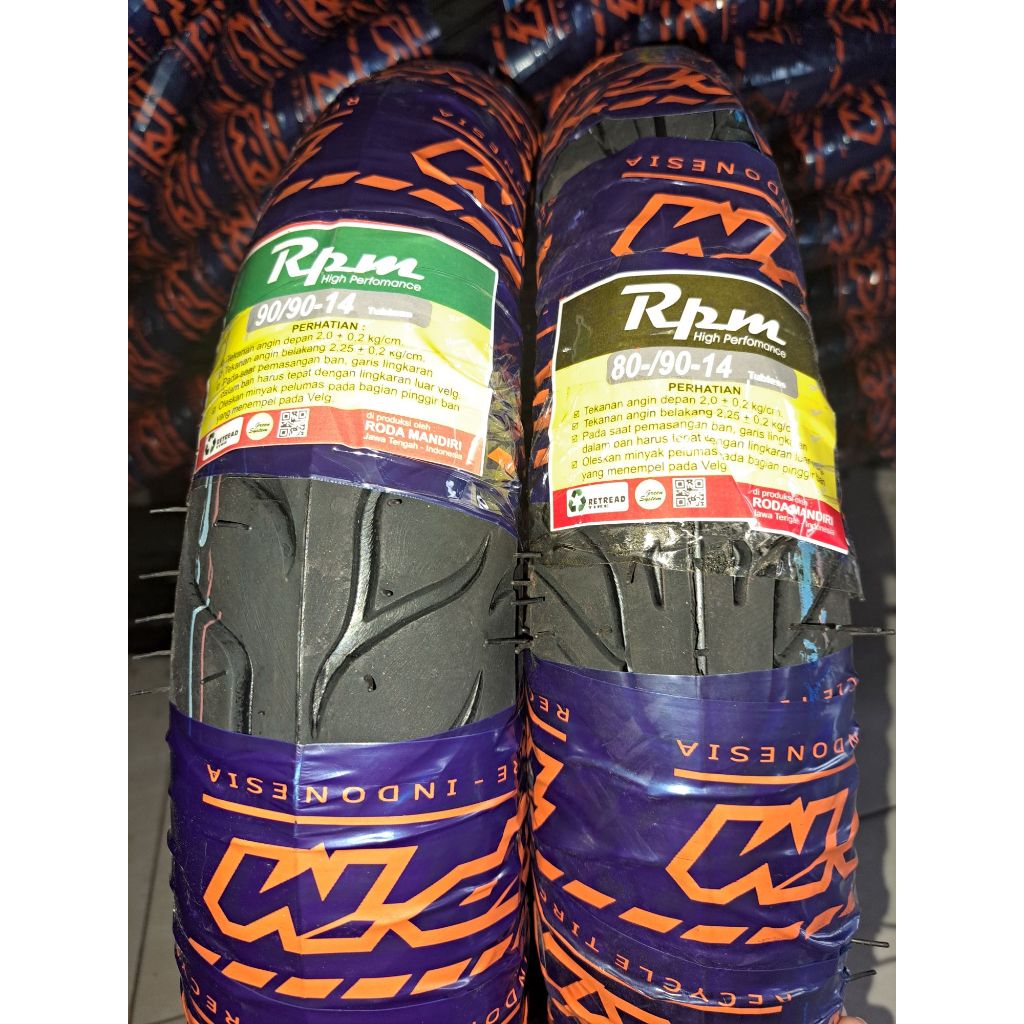 Ban motor matic ban tubles RPM Tubles 80/90.14 / Ban motor Tubles 90/90.14 ban Ring 14 ban luar ring