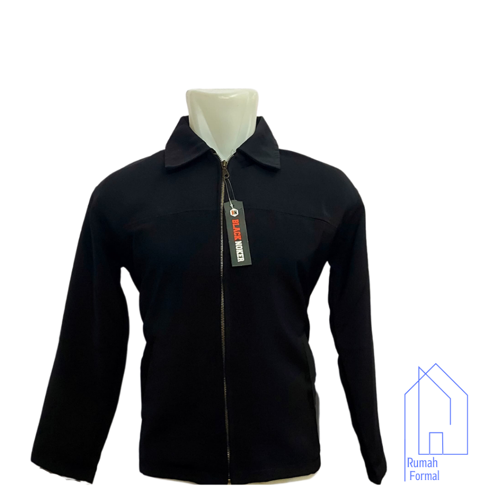 Jaket Formal Semi Jas Pria Blazer Semi Jas High Twist Black Noker Local 100% Original