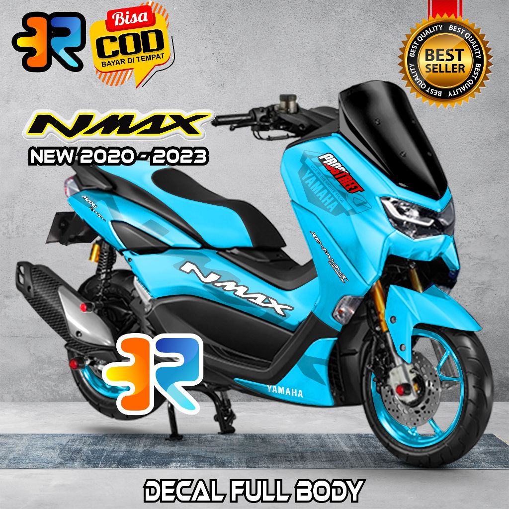 Decal Nmax New 2021 - 2023 Stiker Full Body Variasi Desain Polos