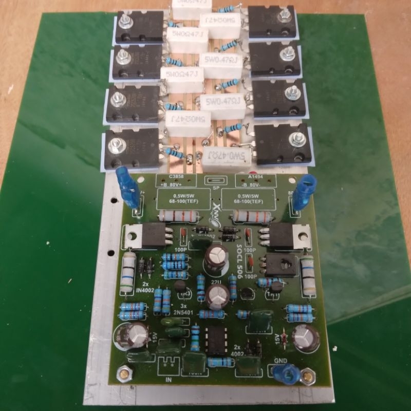 Kit power amplifier driver Socl 506 plus final 4 set transistor TOSHIBA ori japan