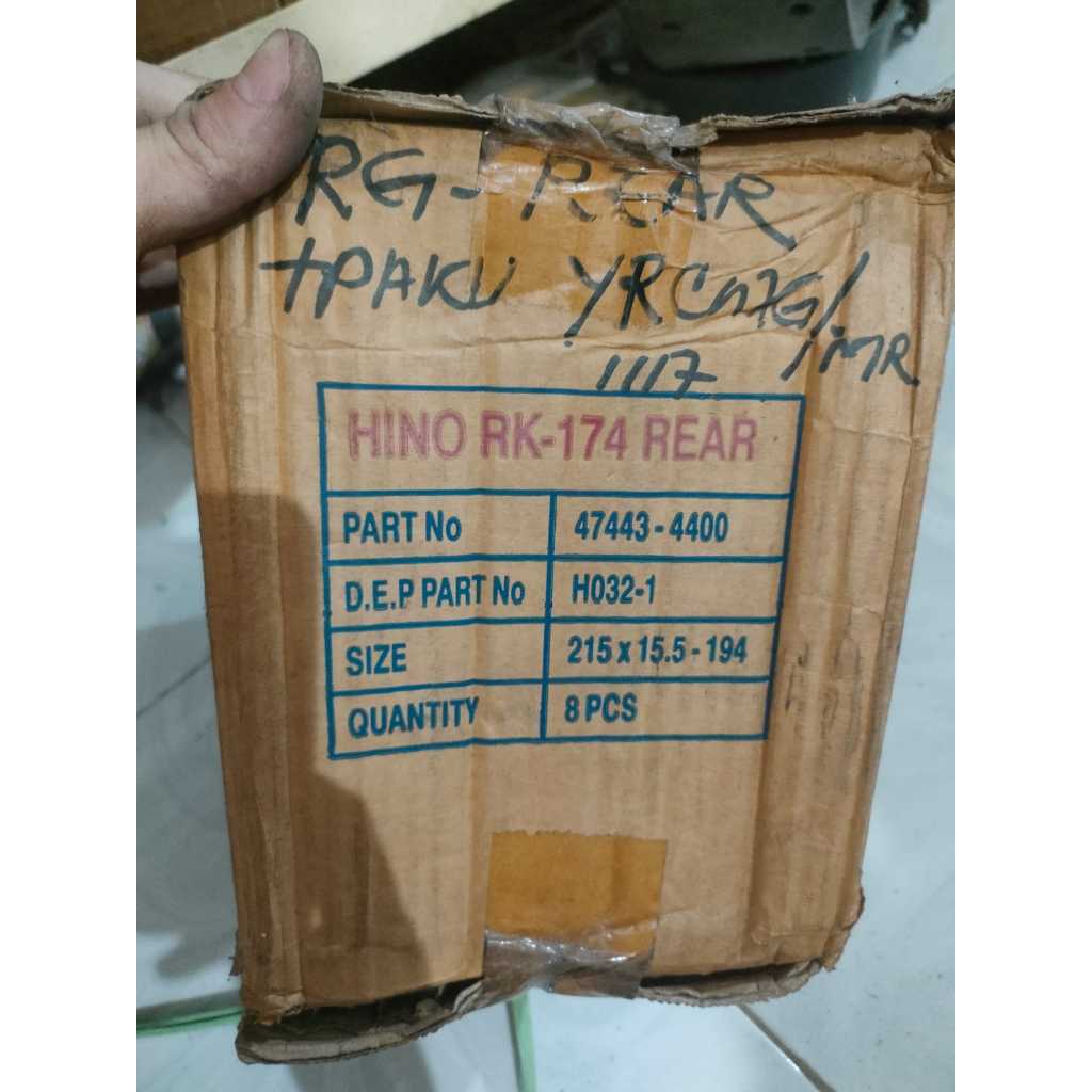 

Kampas Rem Hino RK 174 FM320 47443 4400 SET