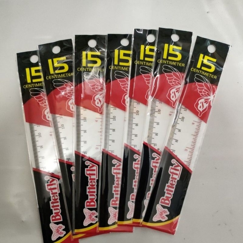 

Penggaris plastik butterfly 15cm