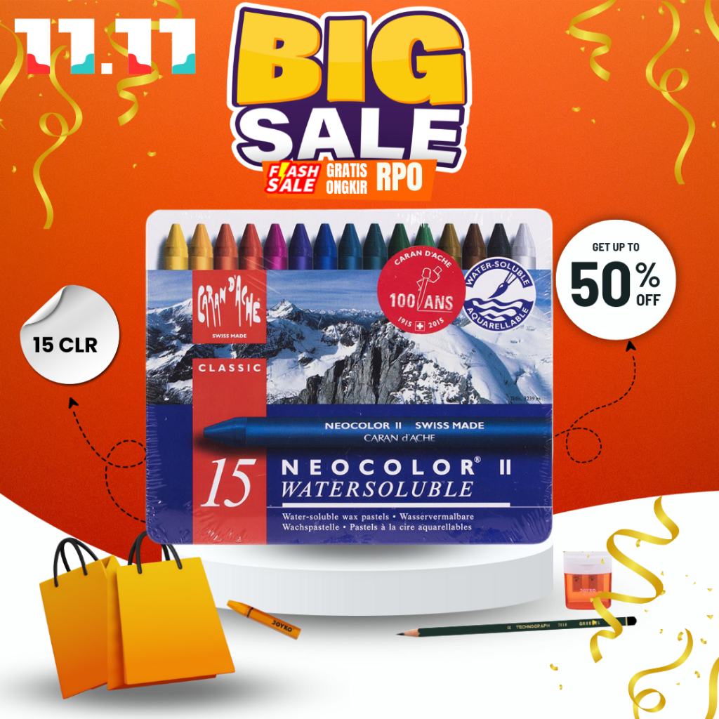 

Crayon Carandache 15 Warna Neo 2 WATER