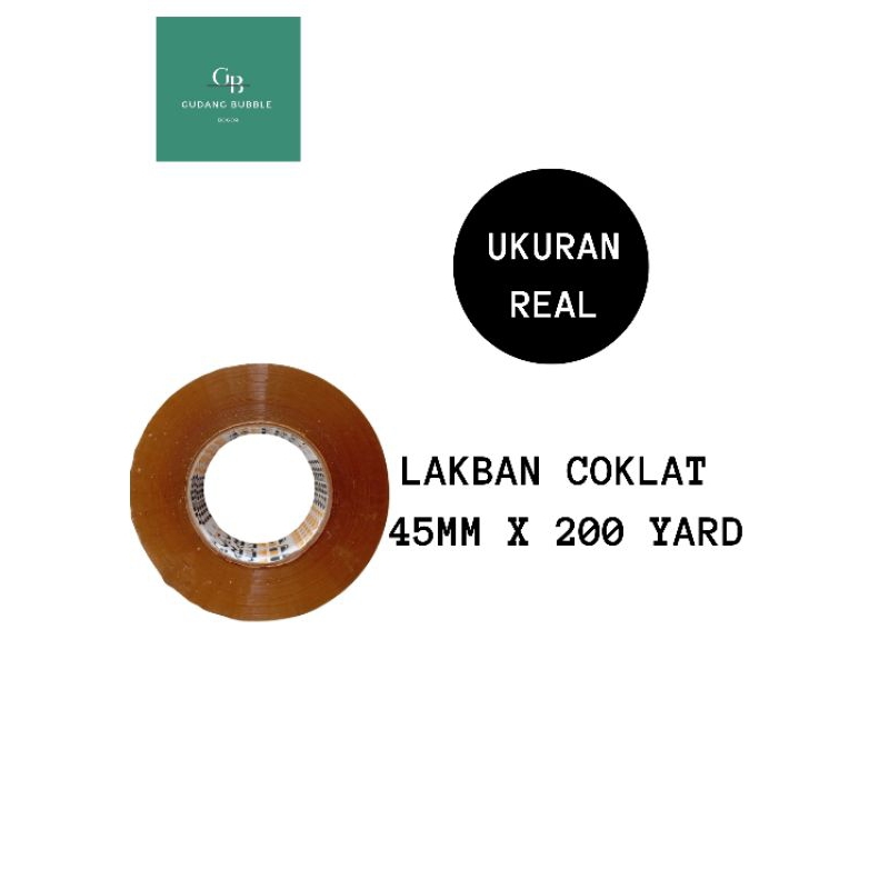 

LAKBAN COKLAT 45MM X 200YARD REAL