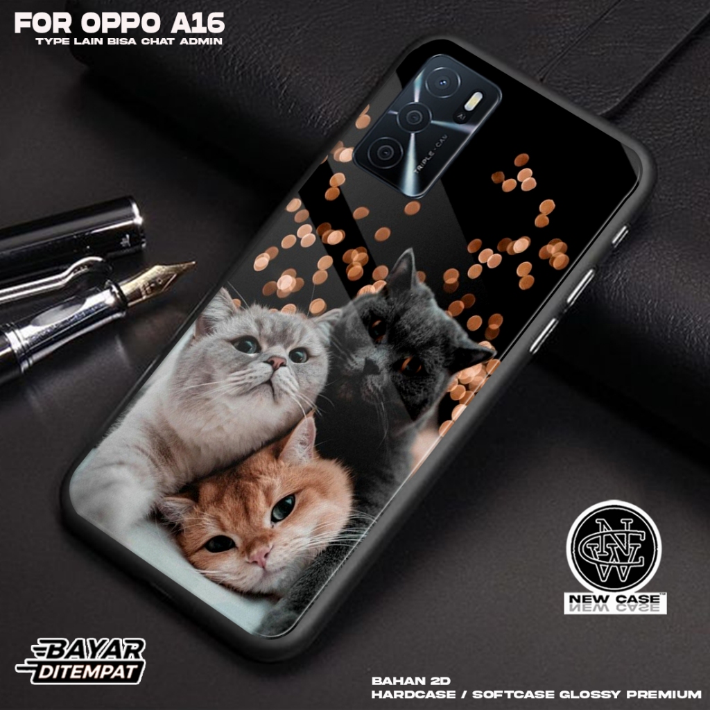 Case OPPO A16 - Casing Hp OPPO A16 Terbaru 2023 Newcase [ CAT] Silikon Hp Mewah - Kesing Hp OPPO A16