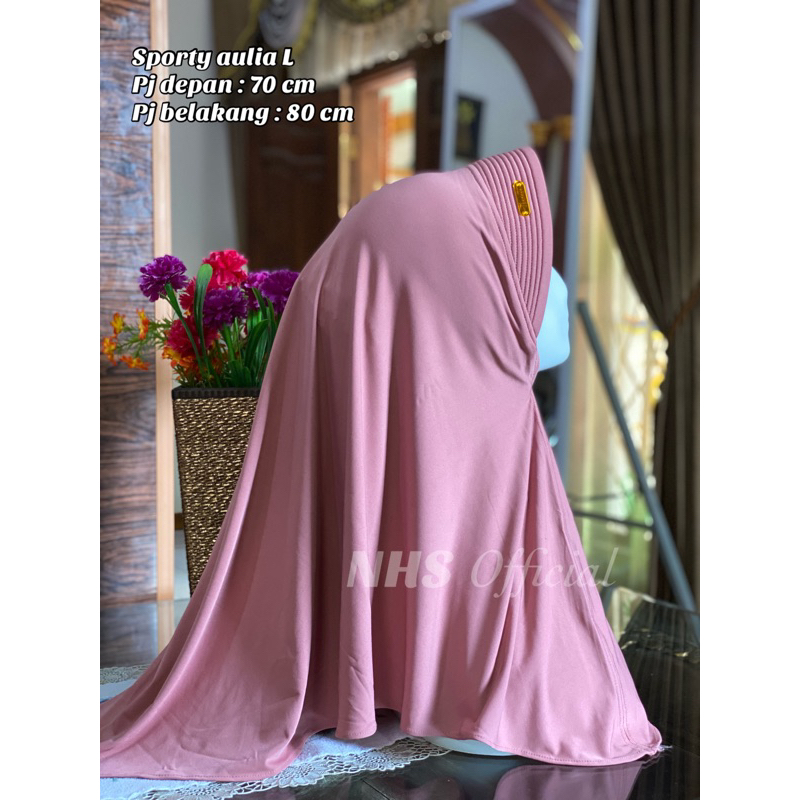 sporty aulia L jersey premium // sporty aulia L // hijab aulia
