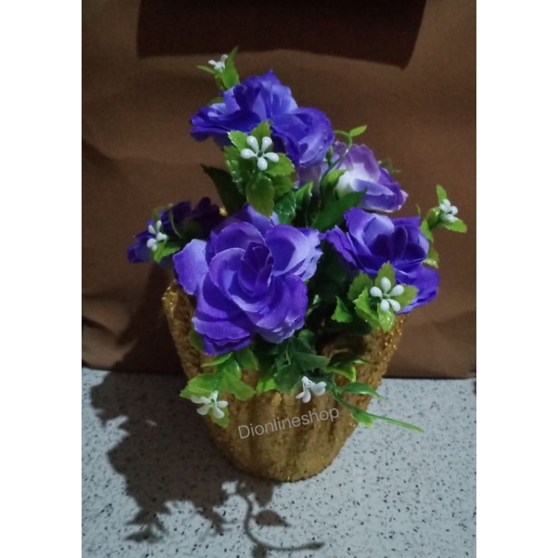 Pot Bunga Handuk Unik/Pot Handuk/Bunga Hias Plastik/Bunga Artificial/
