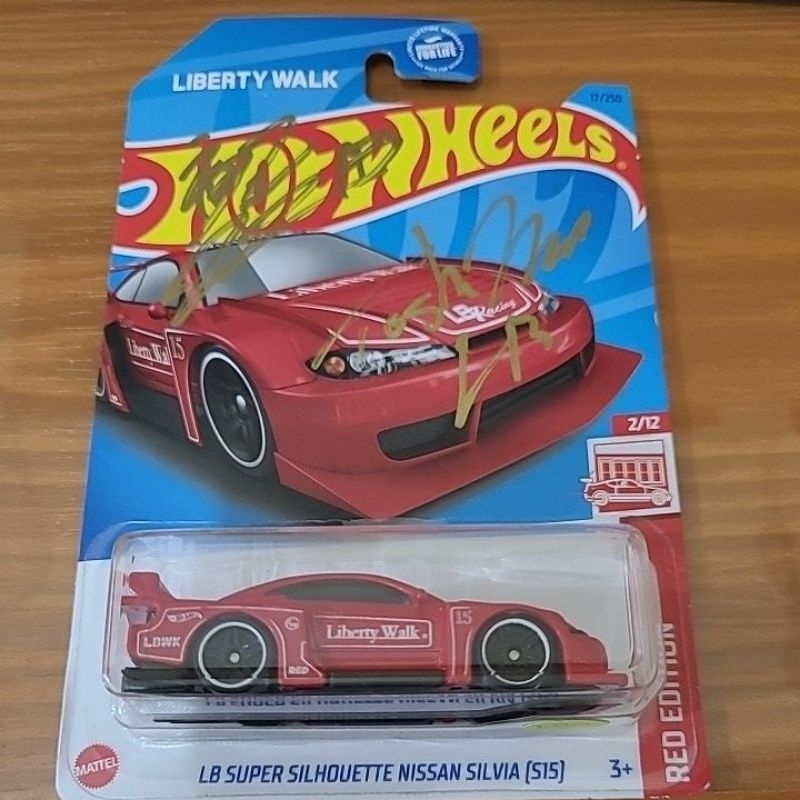 Hotwheels LBWK Nissan silvia s15 merah/red double sign