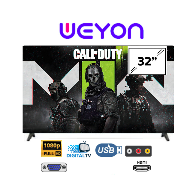 [Free Kayu] TV Digital 32/24/21 inch Weyon TV Garansi Resmi 1 Tahun Bisa Monitor / CCTV