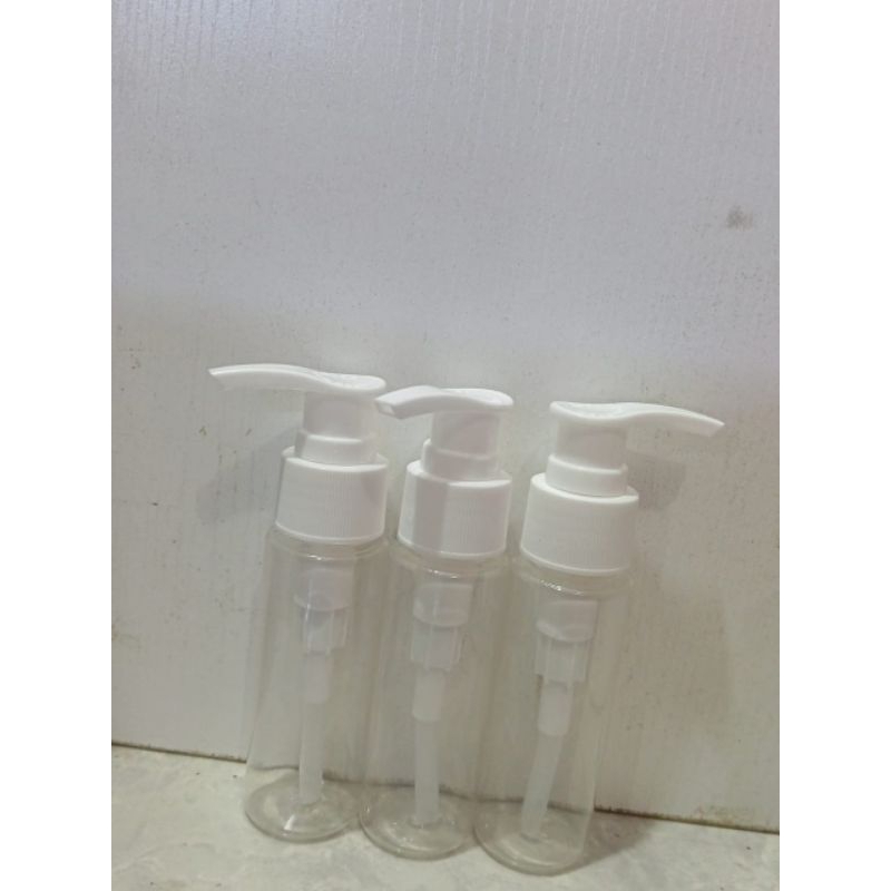 Botol pump 50ml/Botol wadah sabun 50ml/ botol plastik 50ml/Botol kemasan sabun(paket