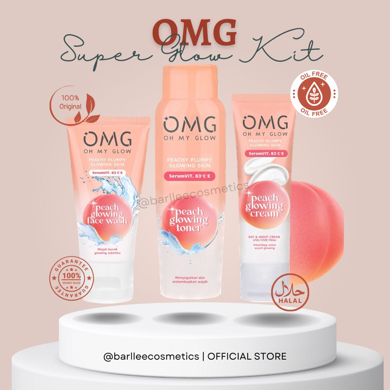 OMG OH MY GLOW SKINCARE SERIES | OMG TONER | OMG FACE WASH | OMG CREAM | OMG Sabun Muka | OMG Cream 