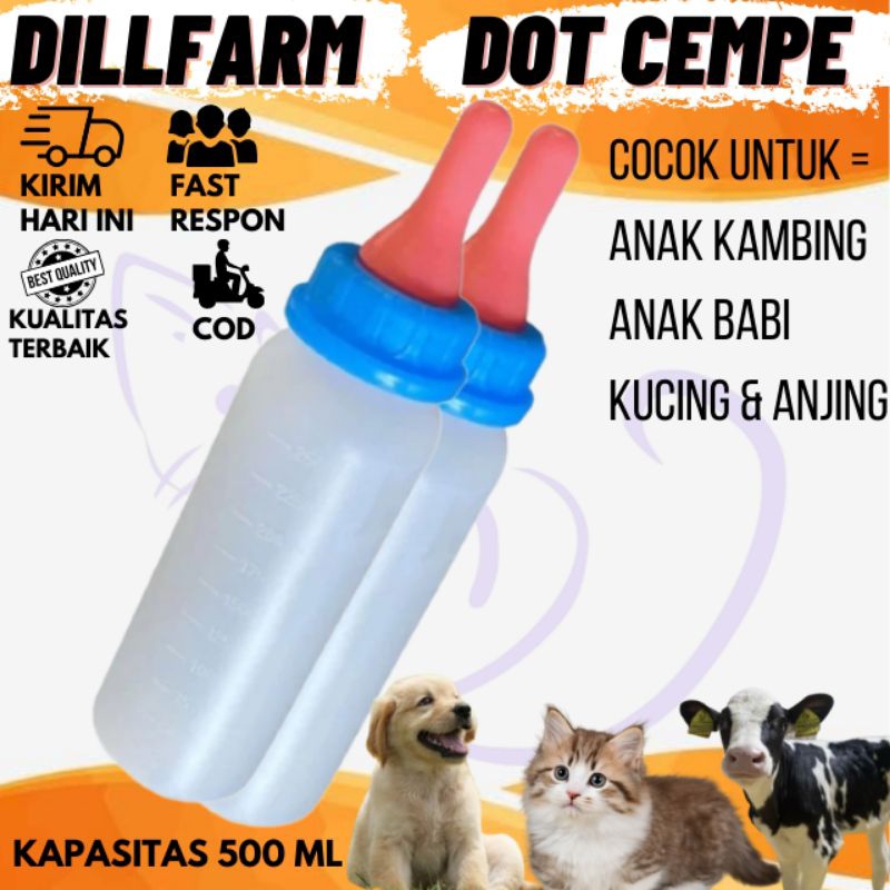 DOT BOTOL KAMBING CEMPE KAPASITAS 500 ML DILLFARM