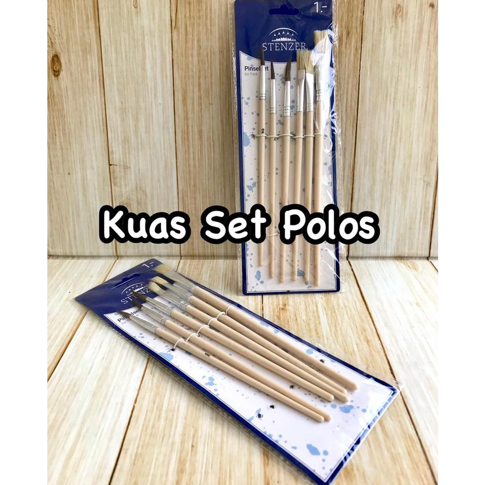 

Diskon [D] Kuas/Brush polos 1 Set Isi 6