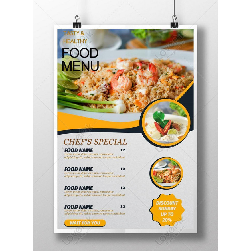 

Jual Cetak Daftar Menu makanan dan minuman custom (Free Design)