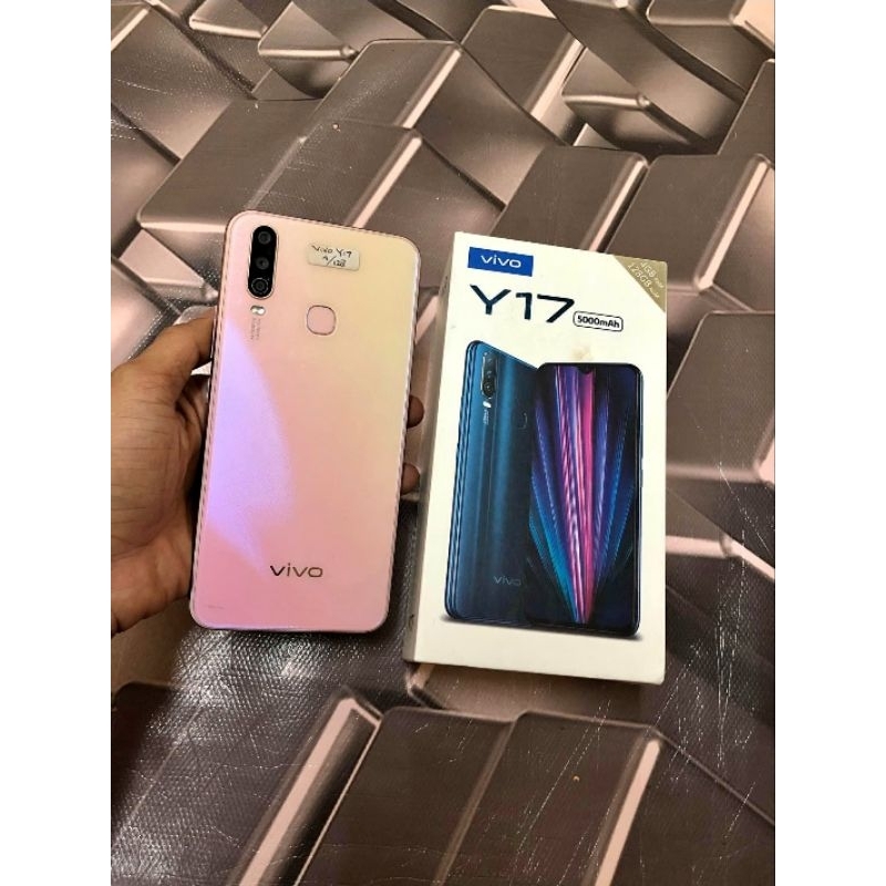 VIVO Y17 4 128 HP SECOND FULLSET GERANSI RESMI TOKO BAHAN ORIGINAL