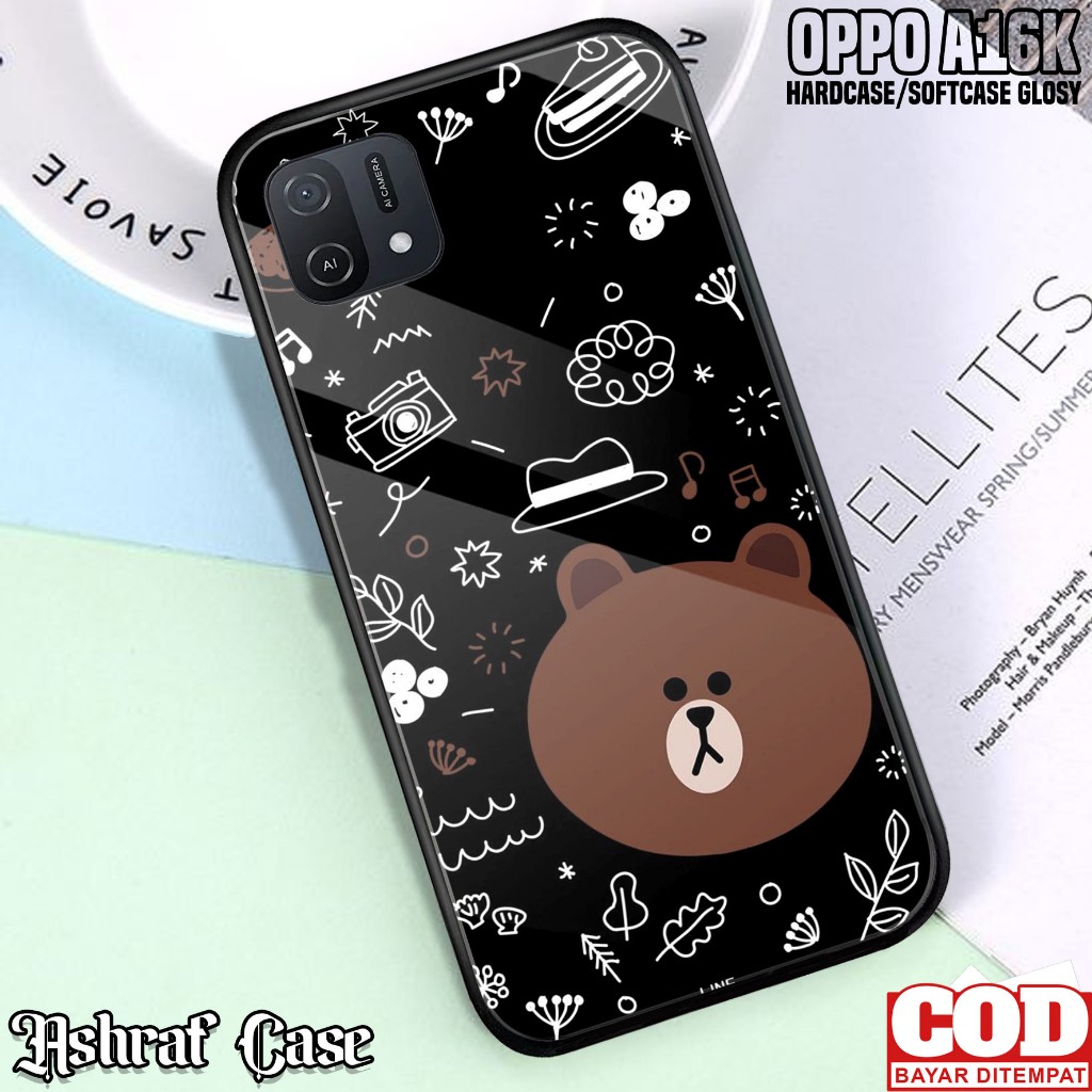 Case Oppo A16K - Casing Oppo A16K ( LN ) Silikon Hp Oppo A16K - Kesing Hp Oppo A16K - Softcase Glass