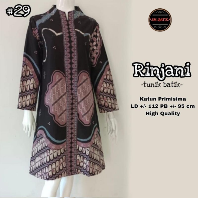 TUNIK BATIK,TUNIK RINJANI,BATIK SOLO