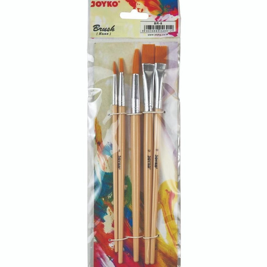 

Ready [ SET ] Kuas Lukis / Painting Brush - Joyko BR-8 MURAH