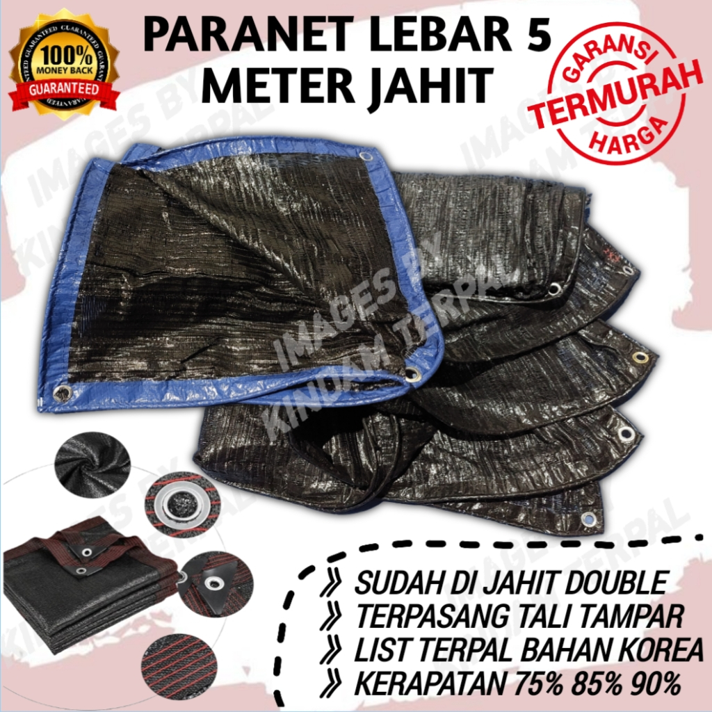 PARANET LEBAR 5 METER 90% 85% 75% JAHIT KELILING TINGGAL PASANG | HARGA PERMETER PANJANG BERGARANSI