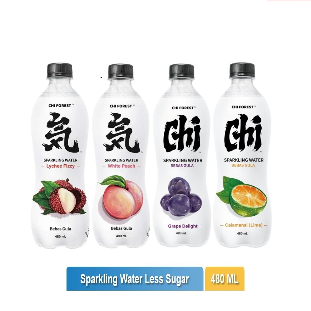 

CHI FOREST Sparkling Water 480 ml - Minuman bersoda Bebas Gula