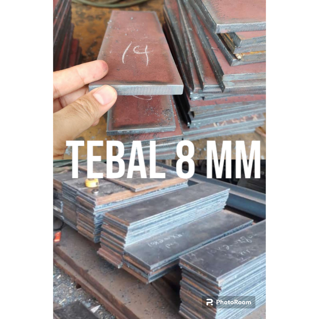 plat besi hitam tebal 8mm potongan persegi semua ukuran/plat besi gratis ongkir/plat besi