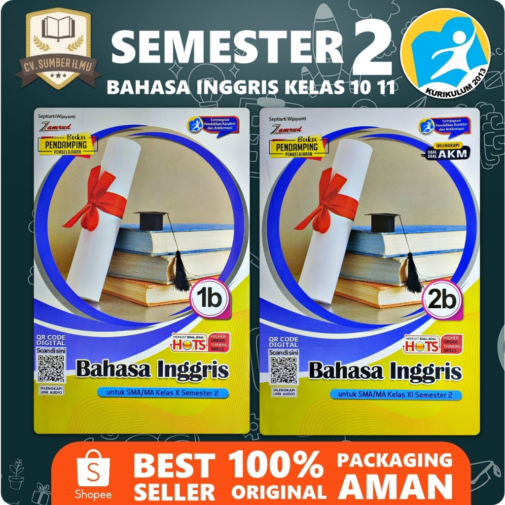 LKS BAHASA INGGRIS SMA/ MA KELAS 10 11 12 SEMESTER 2 K13 | Zamrud