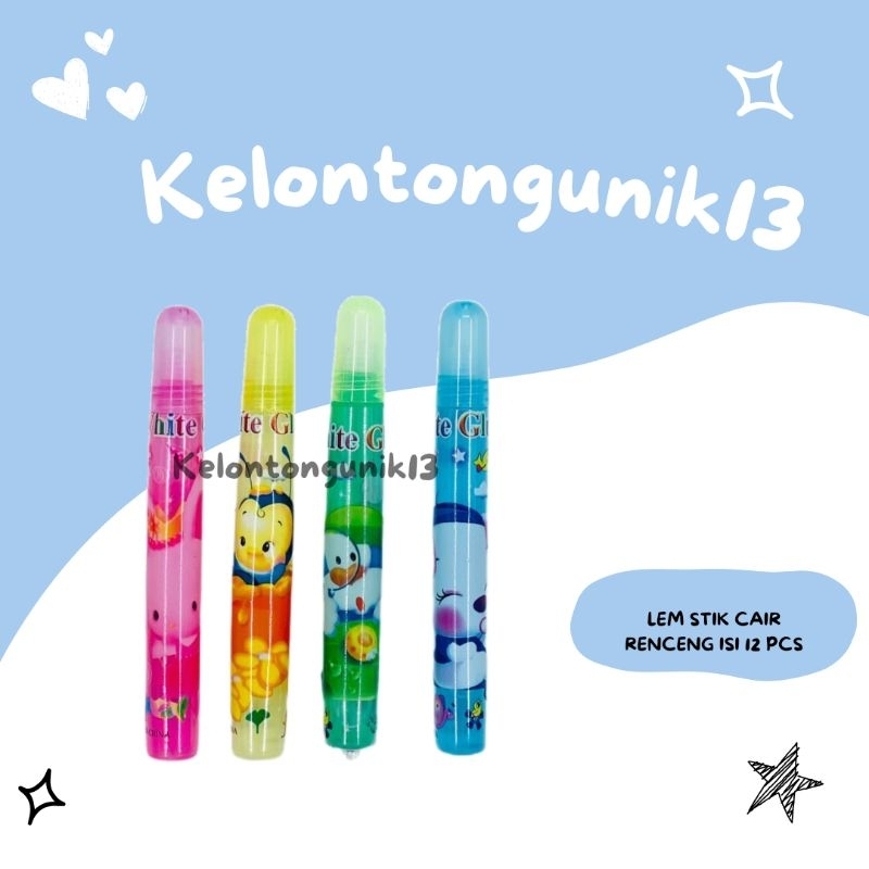

Lem stik cair renceng / Lem kertas / Lem glue stick