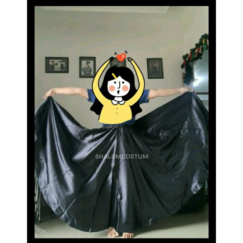 ROK TAMBORIN FULL LINGKARAN BISA REQUEST WARNA ROK DANCE