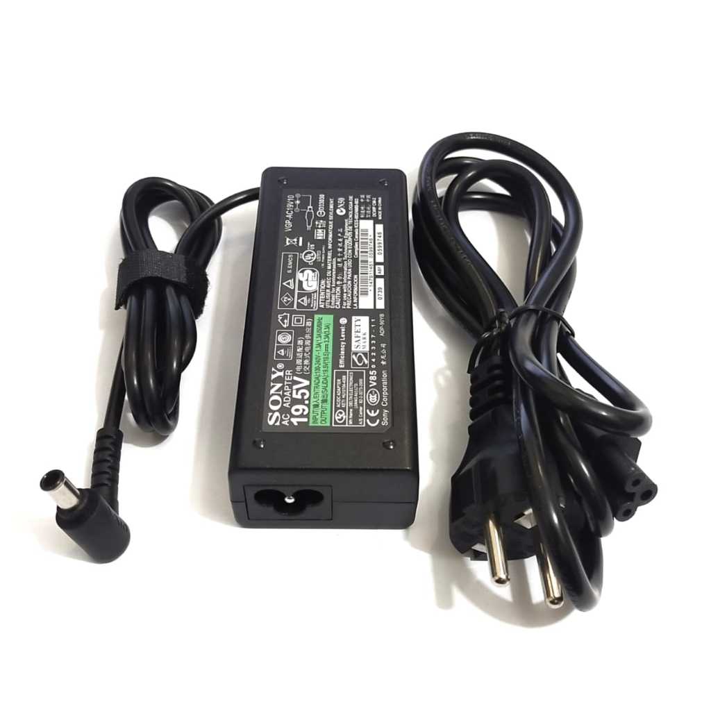 Adaptor Charger Laptop Sony Vaio VGP-AC19V43 VGP-AC19V44 VGP-AC19V48 VGP-AC19V49 VGP-AC19V63 VGP-AC19V49 VGP-AC19V63 19.5V 3.33A 65W