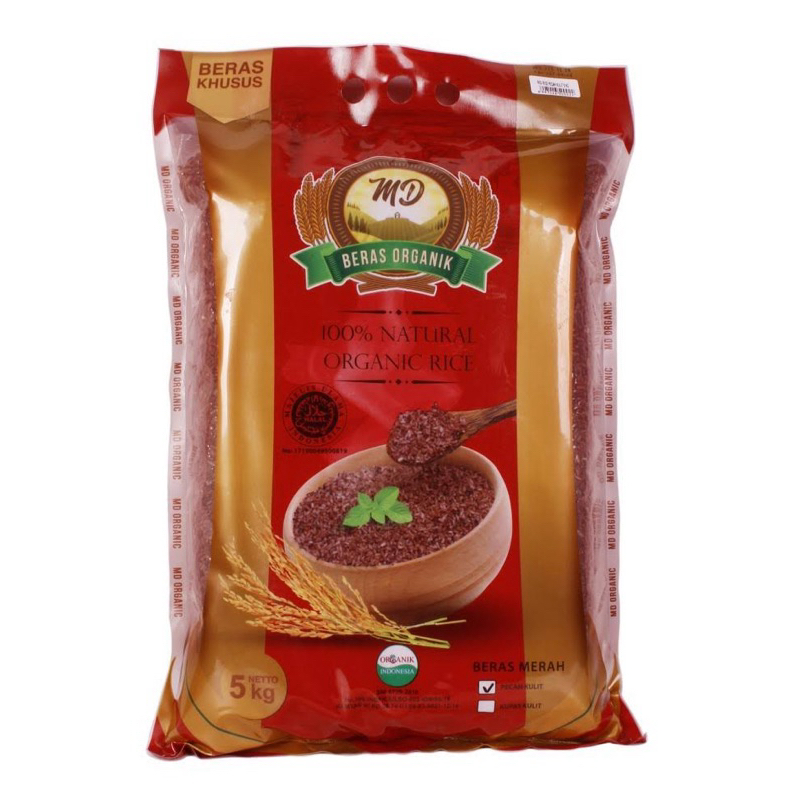 

MD - Organic Red Rice Pecah Kulit / Organik Beras Merah Pecah Kulit - 5Kg
